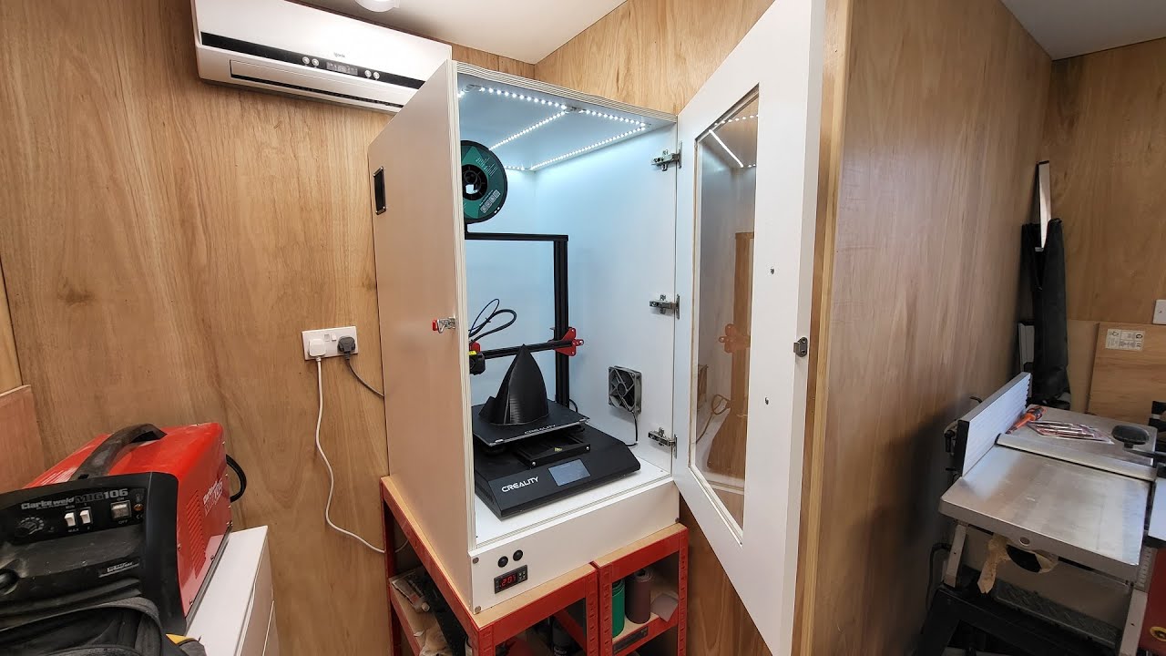 3D Printer Enclosure With Temperature Controls *Links in description*