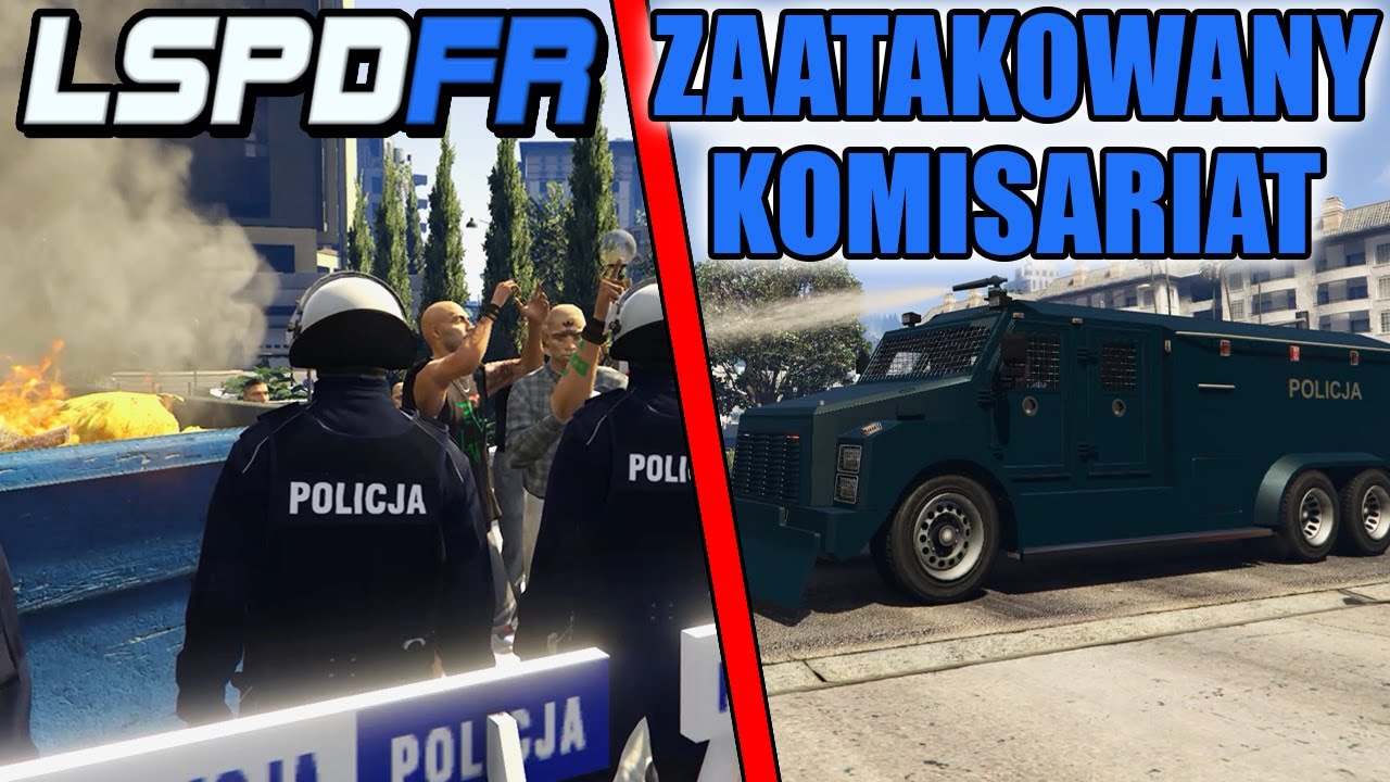 Polska Policja - Rozbijamy protest | Zaatakowany komisariat 🚓 LSPDFR #62 🚓 GTA V