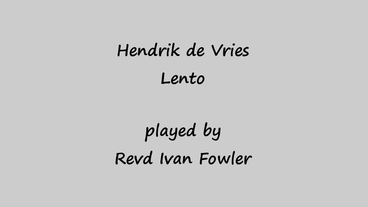 Heinrik de Vries - Lento