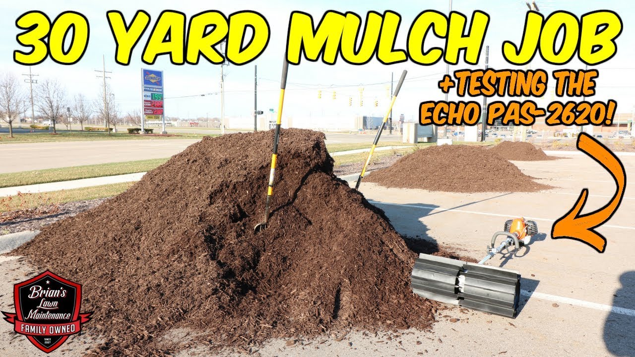 30 Yard Mulch Job! | Mulching Our Commercial Site On The Weekend | How To Do A Mulch Job + Tips!