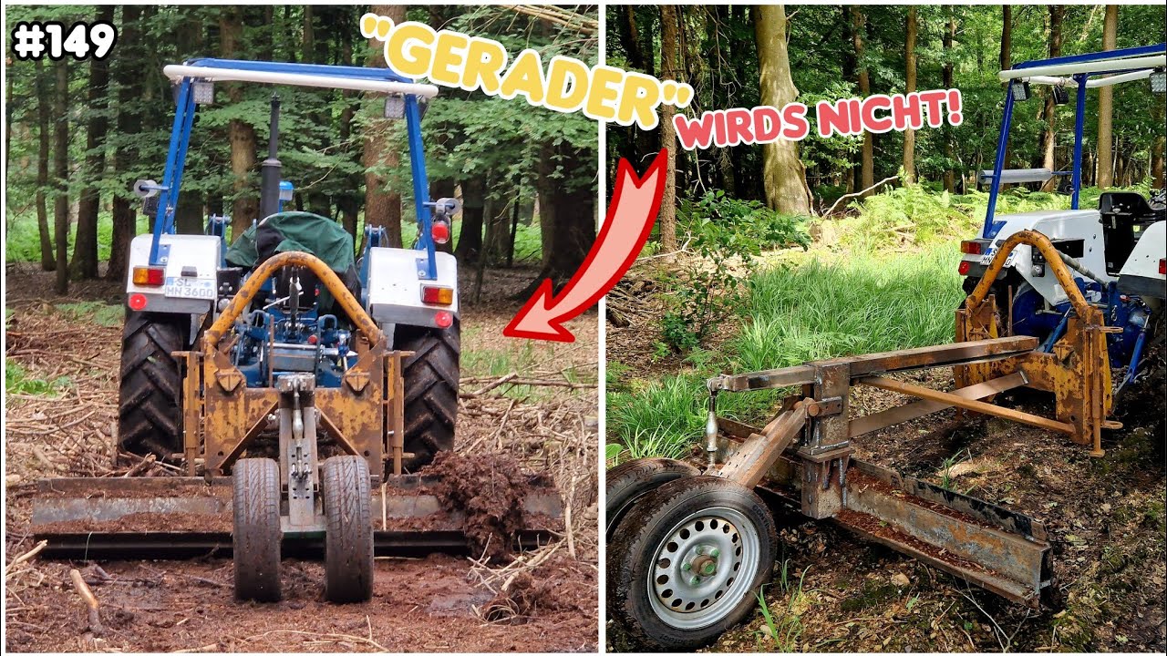 GERADER Marke EIGENBAU | WEGEUNTERHALTUNG ein TAG im WLAD | FORD 3600A + WEGEHOBEL | oldtimer_junkie