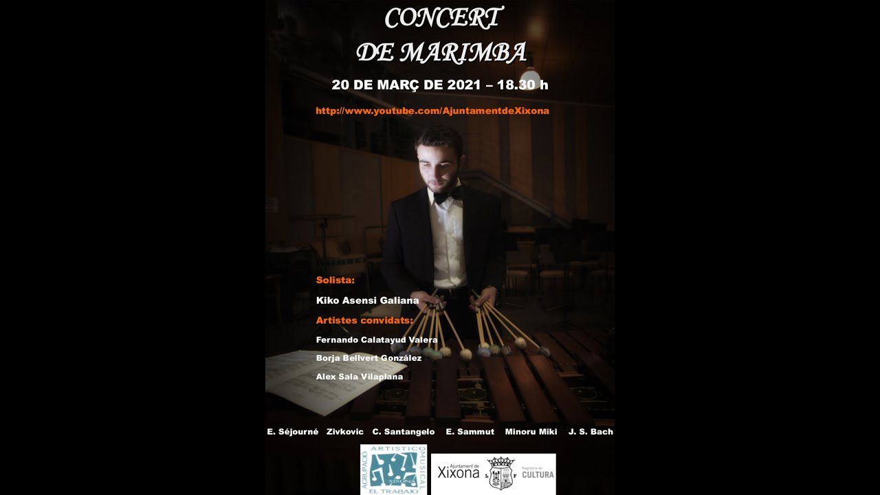 DIRECTE: Concert de marimba de Kiko Asensi