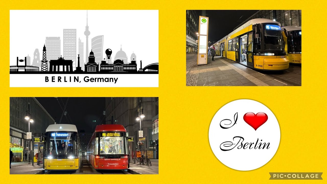 BVG Berliner Tram Wagen 9108 Typ GT811ZRL Baujahr 2019 Mitfahrt Heckansicht Linie M5