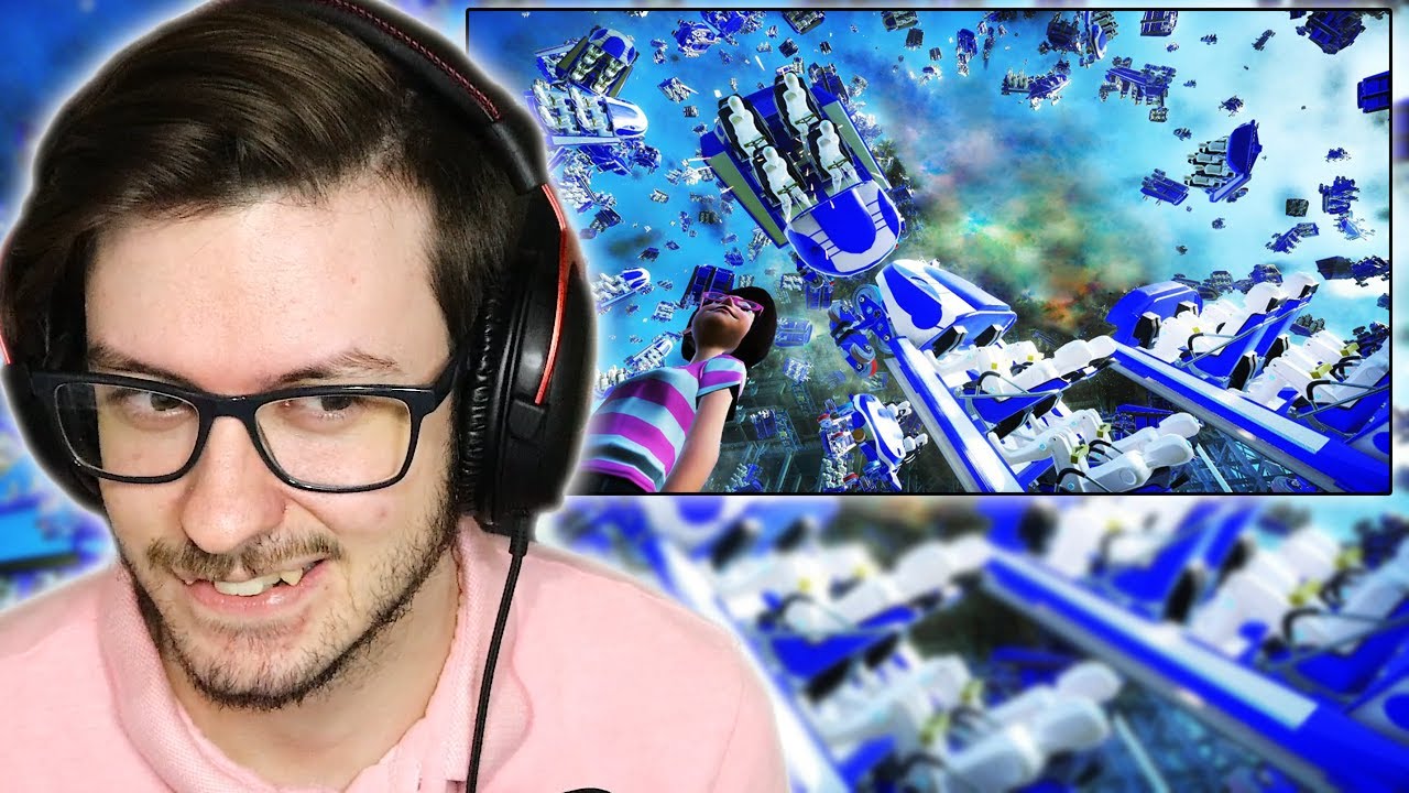 Daxellz Reacts to Lets Game It Out I Built a Theme Park That Ends Reality in Planet Coaster