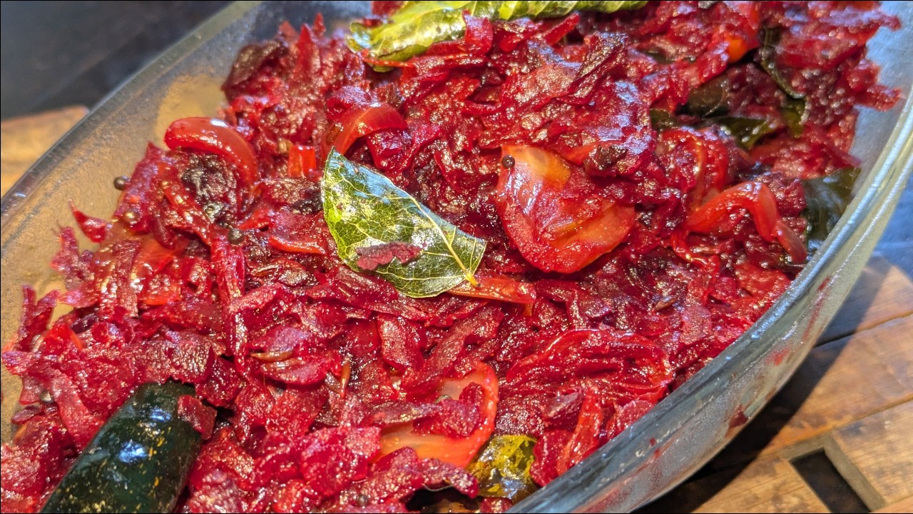 Beetroot subzi