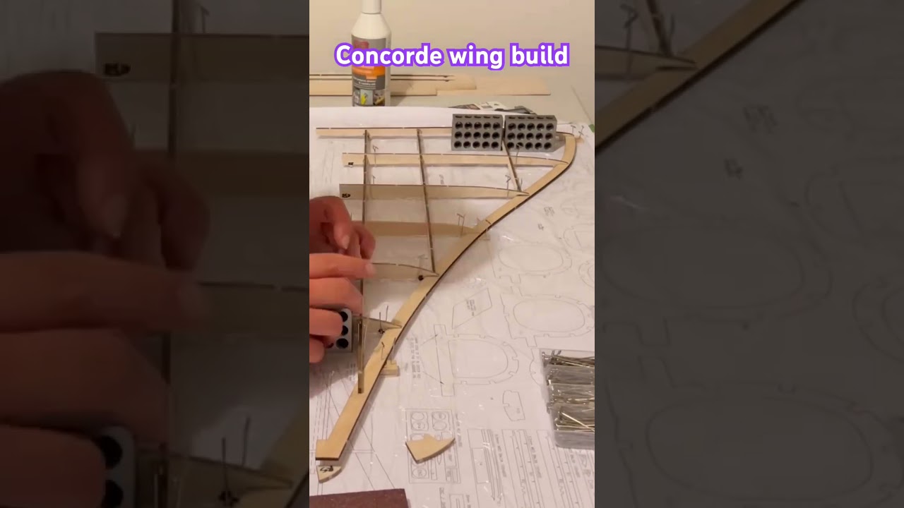 Concorde wing build from Tony Nijhuis kit - 4x50mm edf 