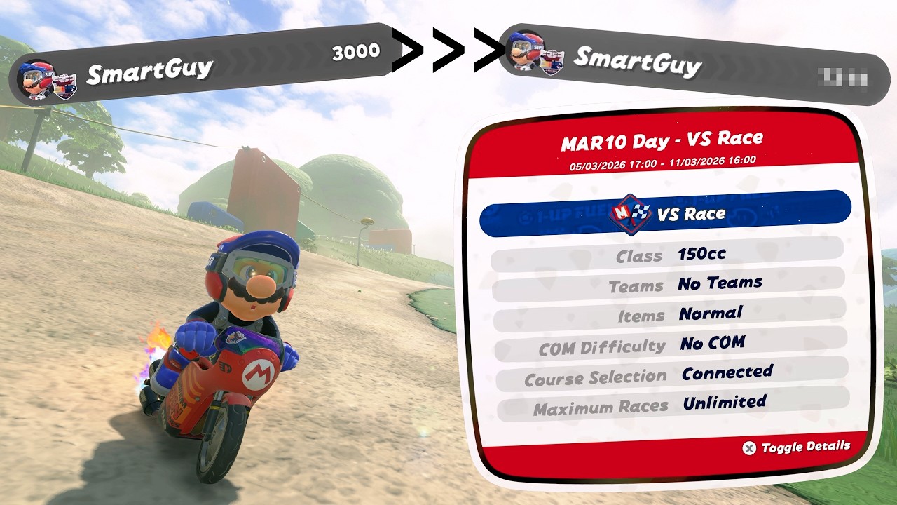 I Have 90 Mins To Gain As Much VR As Possible | Mario Kart World MAR10 Event