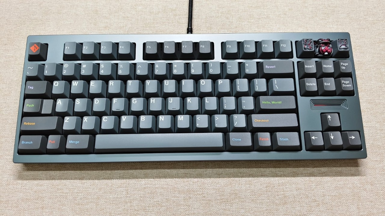 TKD Cycle 8, Dry MX2A Black, PC Plate #asmr #typingtest #customkeyboard #mechanicalkeyboard