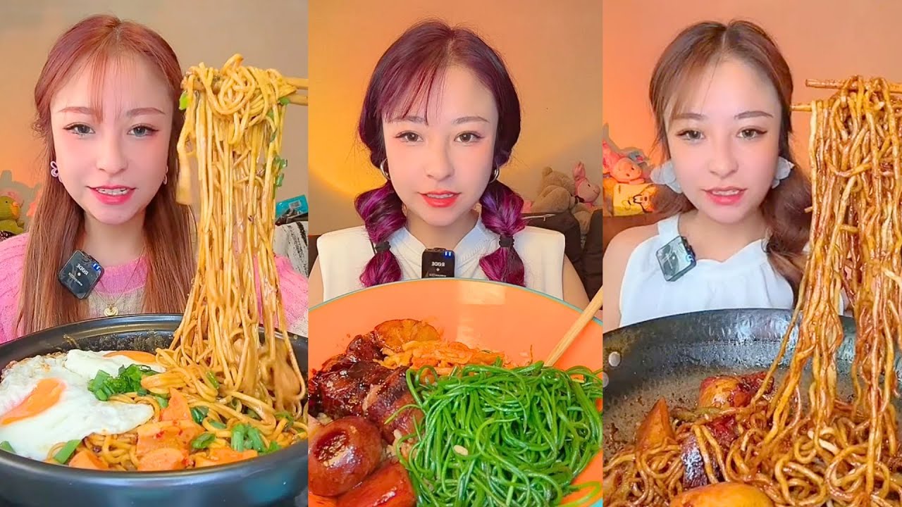 Egg Ramen, Seaweed Noodles & Braised Egg Soy Noodles Mukbang
