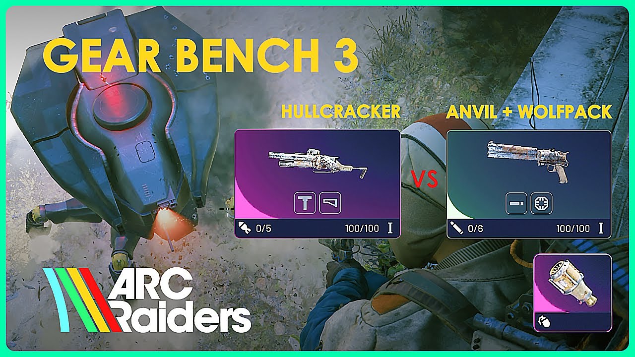 ARC Raiders - Gear Bench 3 - Bastion Cell | Anvil + 1 Wolfpack vs Hullcracker No Commentary Gameplay