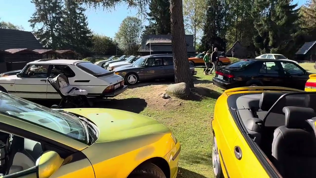 SSS Saab Session Slovakia 2025 arriving cars and walk around ￼/ almost live ￼