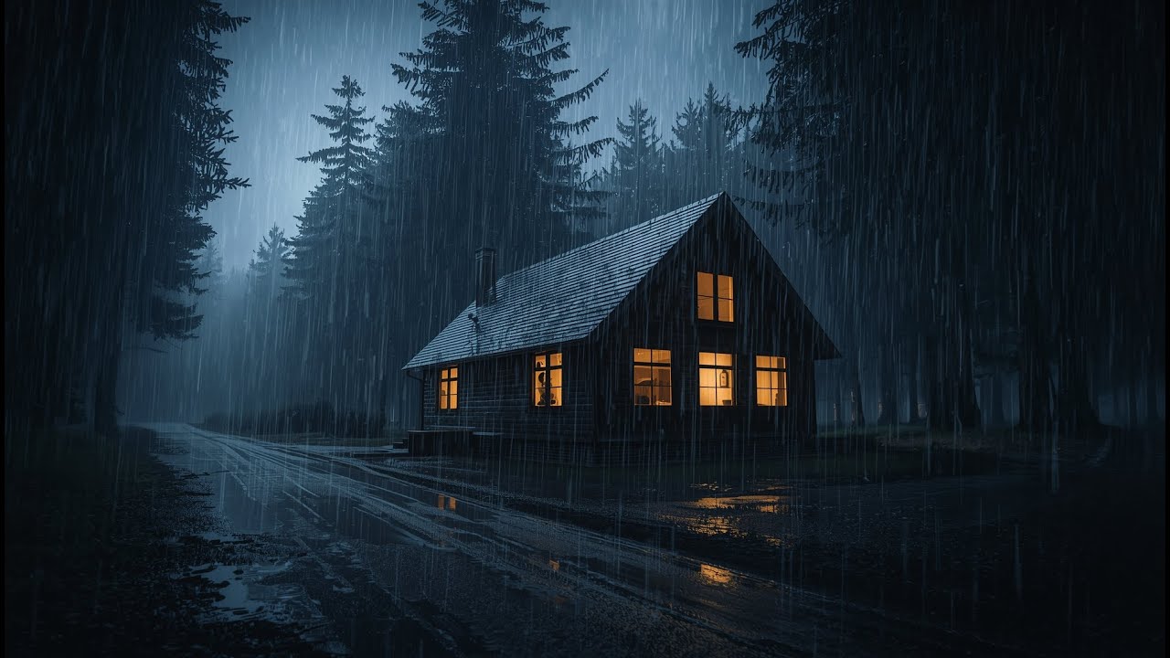 Sleep Instantly in 3 Minutes! Heavy Rain & Thunder on Metal Roof 🌩️
