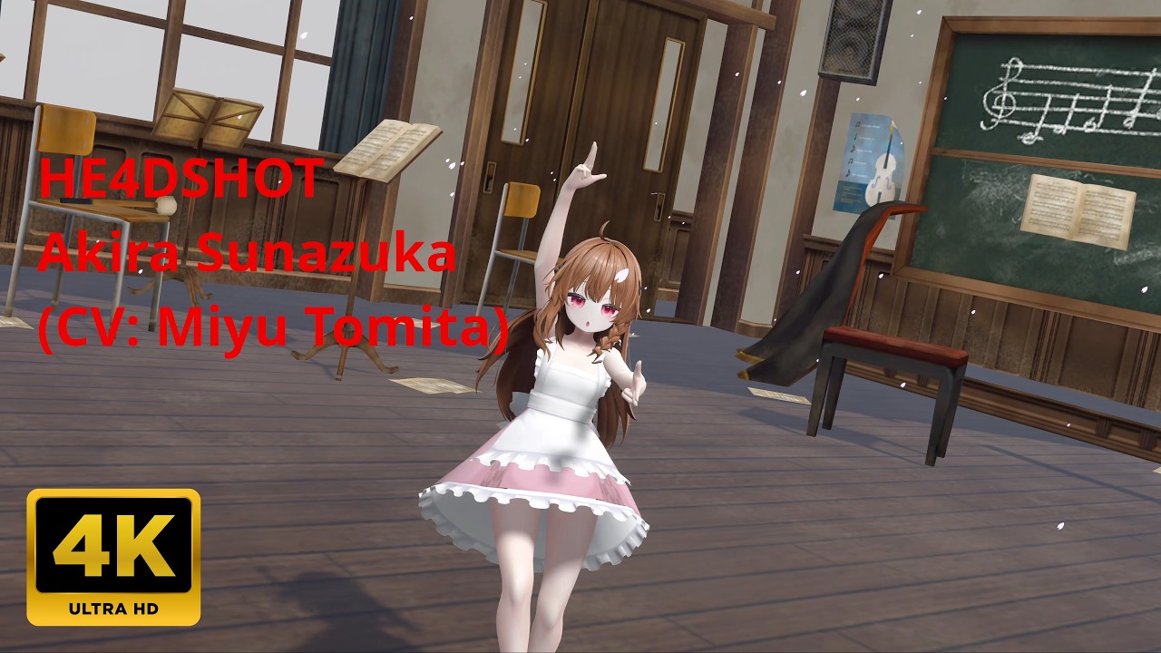💃MMD💗Shinano しなの (variant) HE4DSHOT Akira Sunazuka (CV: Miyu Tomita)【4K UHD】VRChat IM＠S MMD WORLD