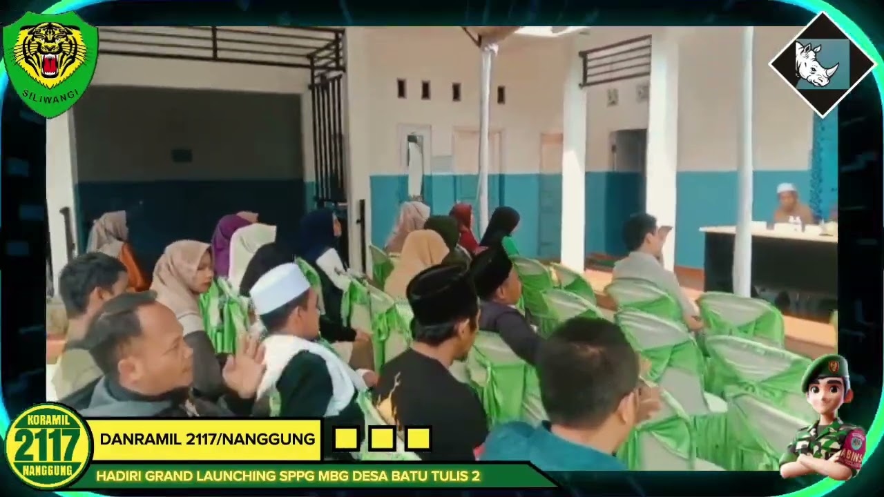DANRAMIL 2117/NANGGUNG HADIRI GRAND LAUNCHING MBG SPPG DESA BATU TULIS
