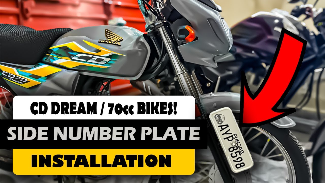 CD70 Side Number Plate Installation | Works on Any 70cc Bike!