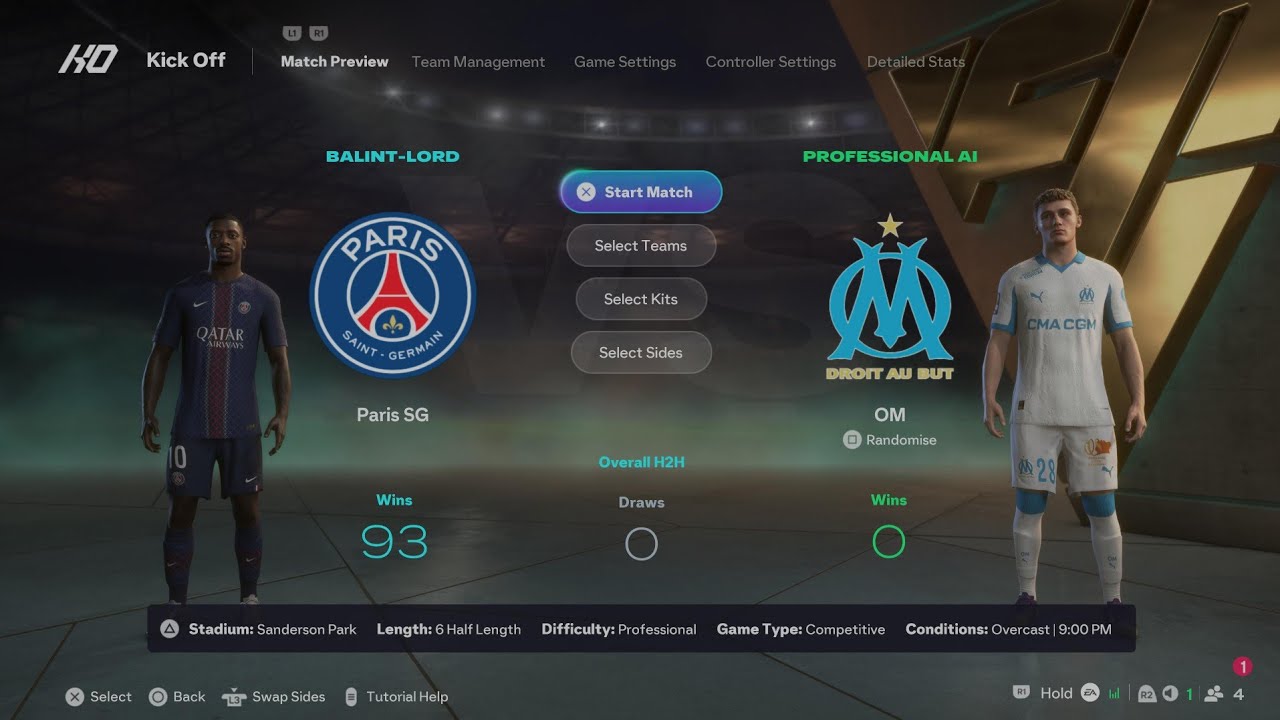 EA SPORTS FC 26 PSG-Olympique de Marseille TROPHÉE DES CHAMPIONS final full match 25/26 PS5