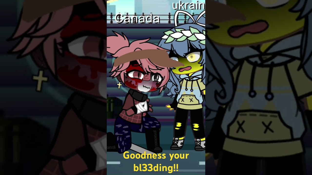 Psycho Canada!? 😳 Canada x Ukraine #countryhumans
