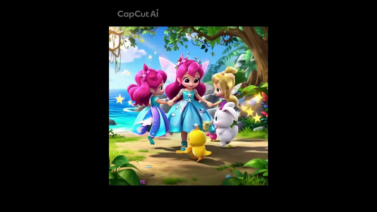 エフェクト入り、星空瞳と愉快な仲間たち｜愛と祝福がつながる魔法の3Dアニメ✨
