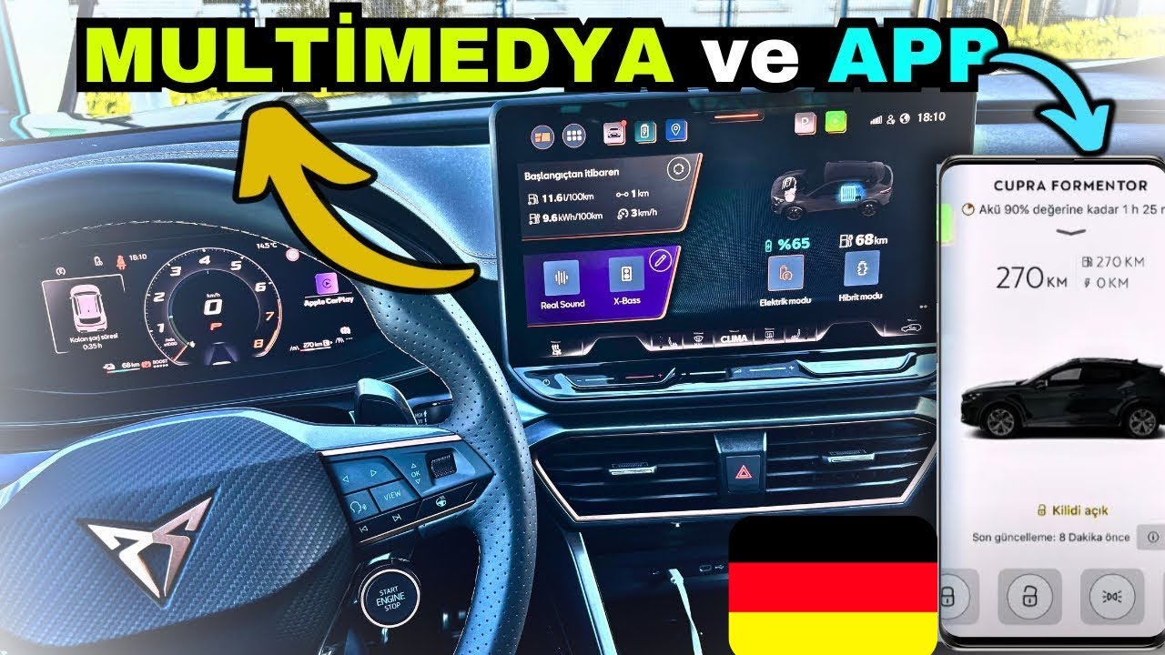 2025 CUPRA FORMENTOR MULTİMEDYA VE APP İNCELEMESİ🚘