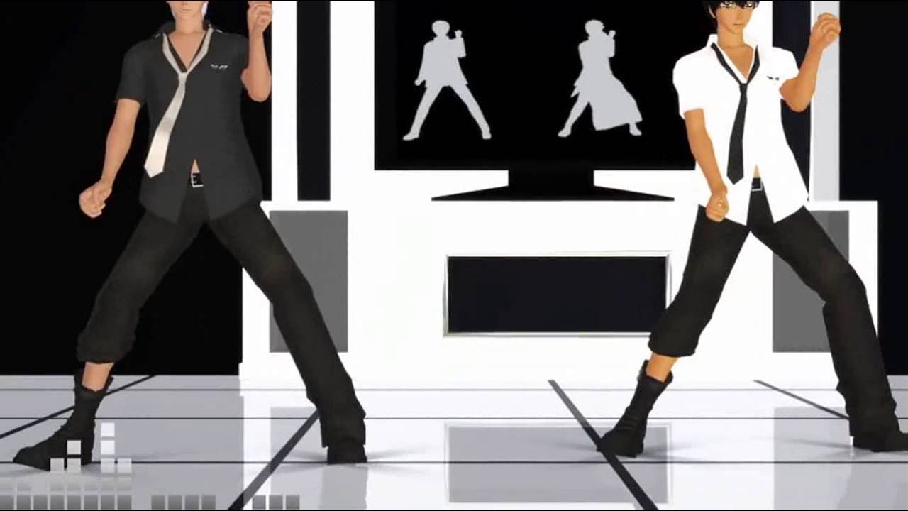 MMD銀魂 銀さんと土方さんとクローンでHYBRID
