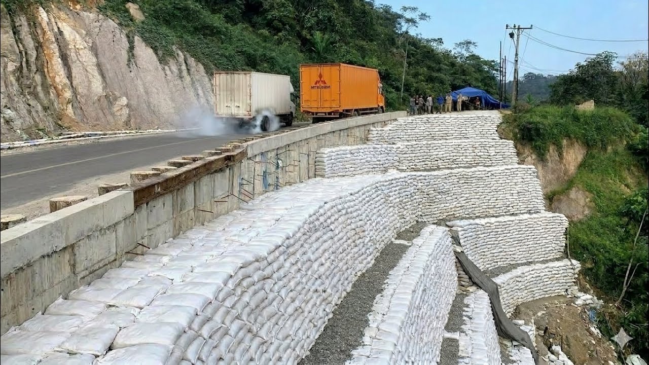 UPDATE  BATU JOMBA❗️KONDISI TERKINI PENANGANAN JURANG DAN SUSUNAN KARUNG GEOBAG.