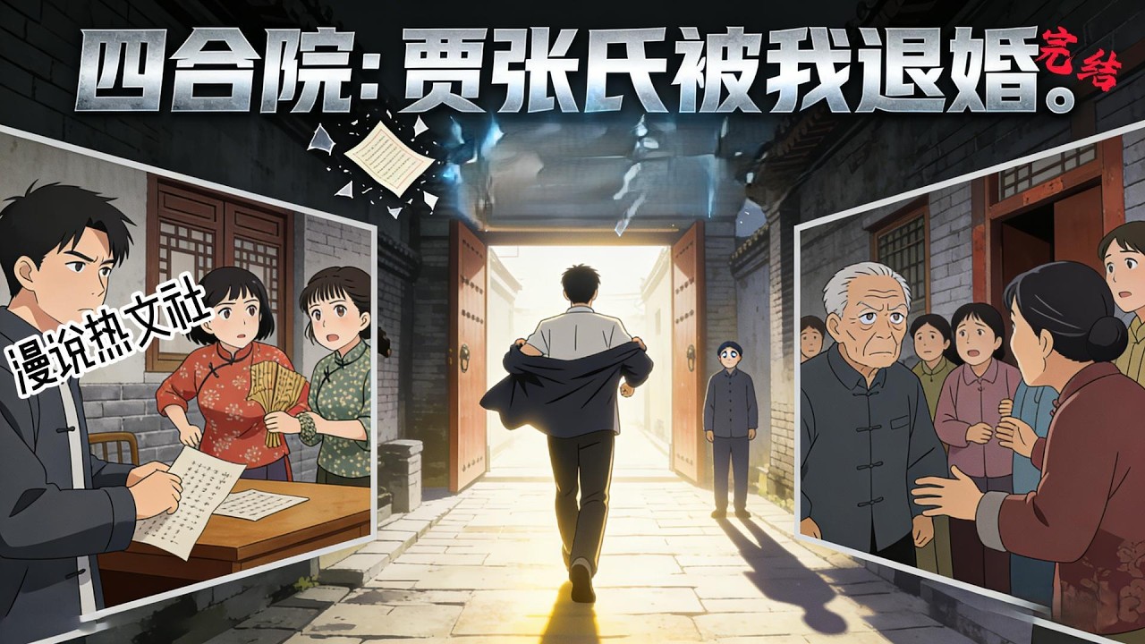 完结《四合院：贾张氏被我退婚》穿越情满四合院，刚来就跟42岁的贾张氏滚床单？ 还要跟她结婚？ 更没想到的是贾张氏跟他在一起是为了他的两套房! 退婚，必须退婚! #穿越#四合院#男频衍生