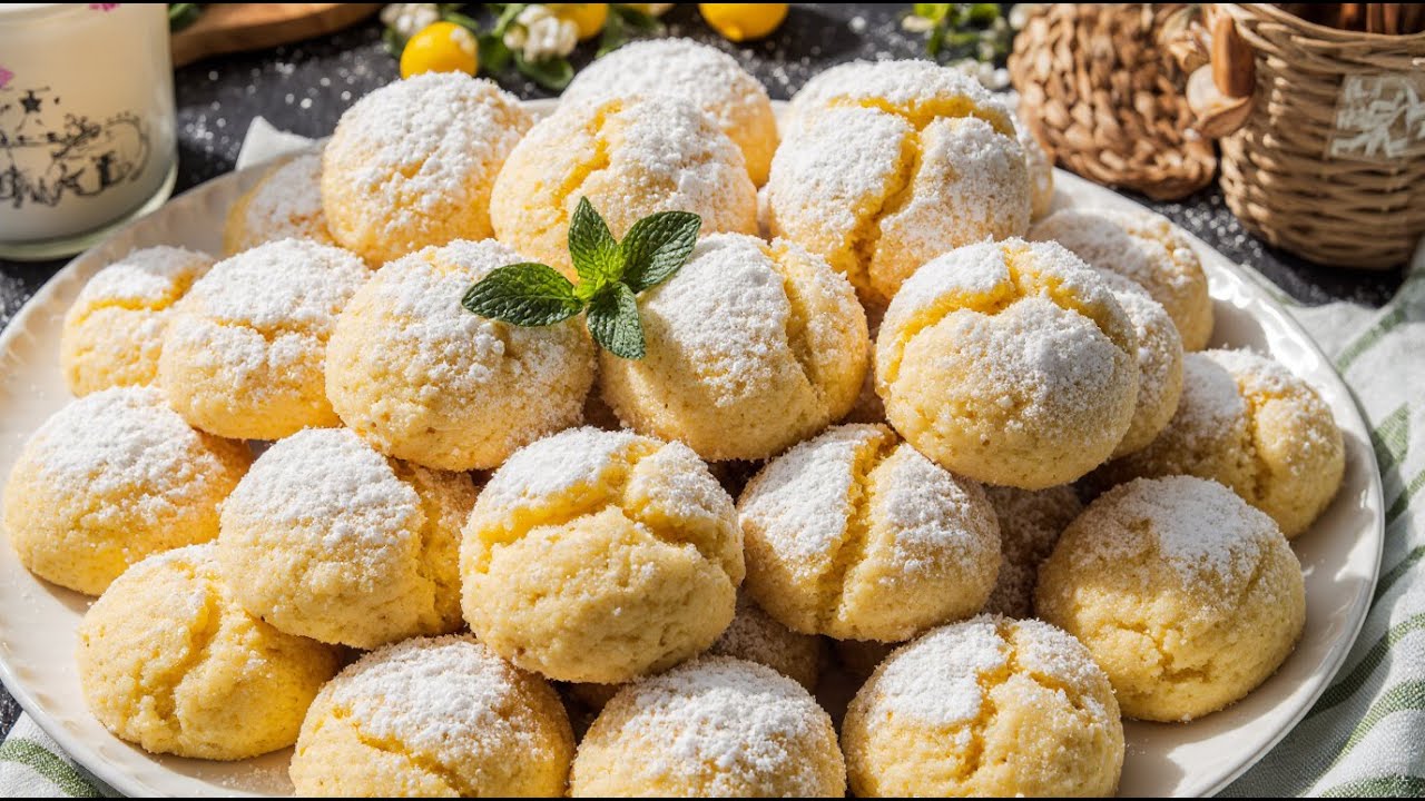 Soft Lemon Cookies 🍋 That Melt in Your Mouth 🤤