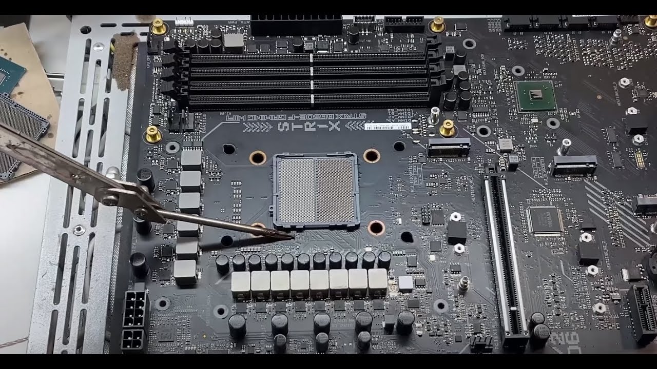 Замена AM5 сокета после замены сокета😳 ASUS ROG STRIX B650E-F Gaming WiFi🔥
