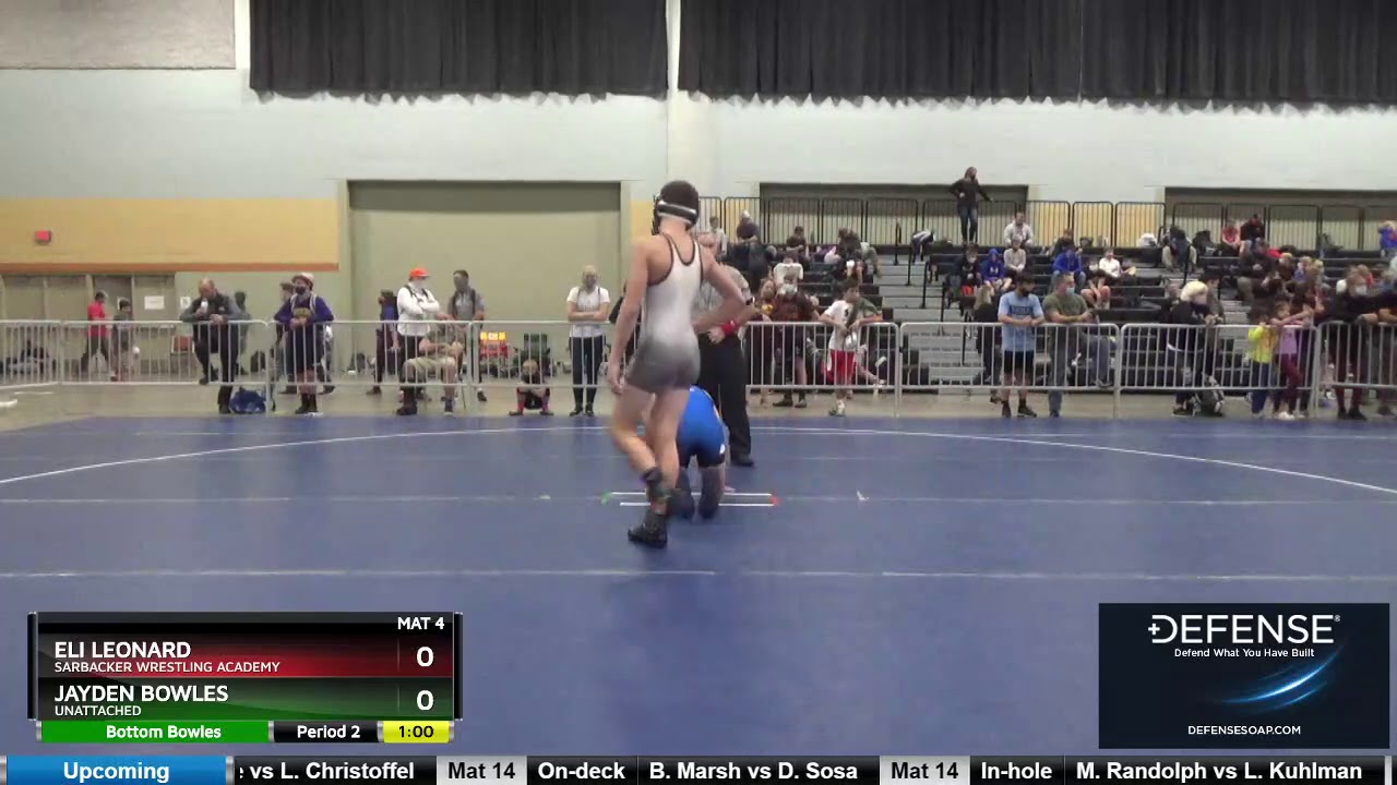 2020 USAW Preseason Nationals/1380 Middle School Boys 114 Jayden Bowles Unattached Vs Eli Leonard