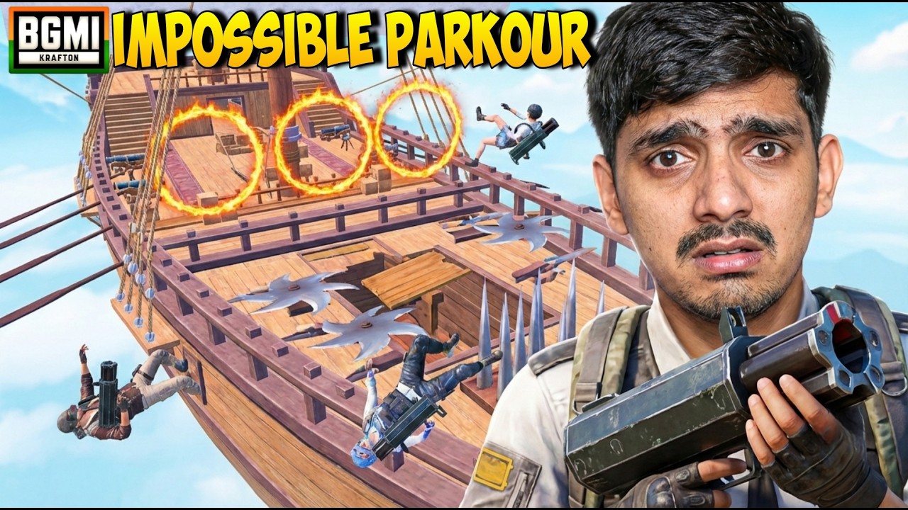 2 Pro Players Vs Impossible Flying Ship Hardest Parkour 💀 Record Breaking Speedrun - Part 2