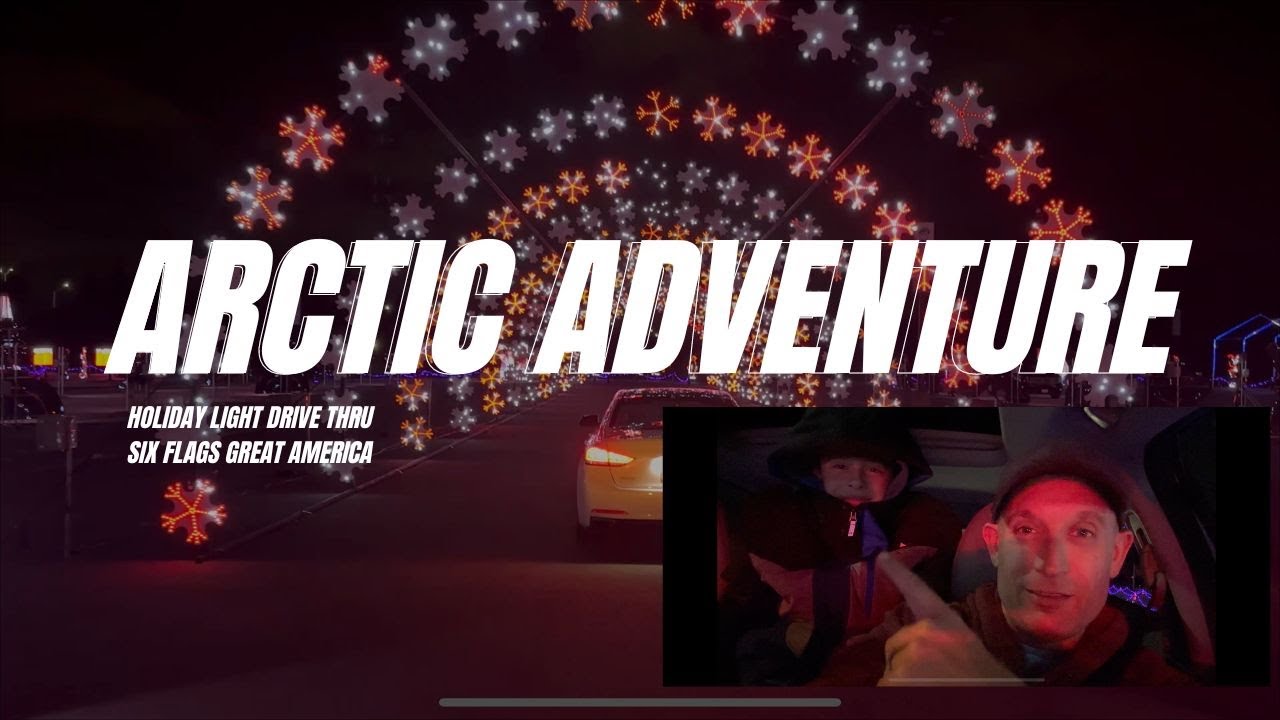 Arctic Adventure Drive-Through Holiday Lights - Six Flags Great America, Gurnee, IL 2023