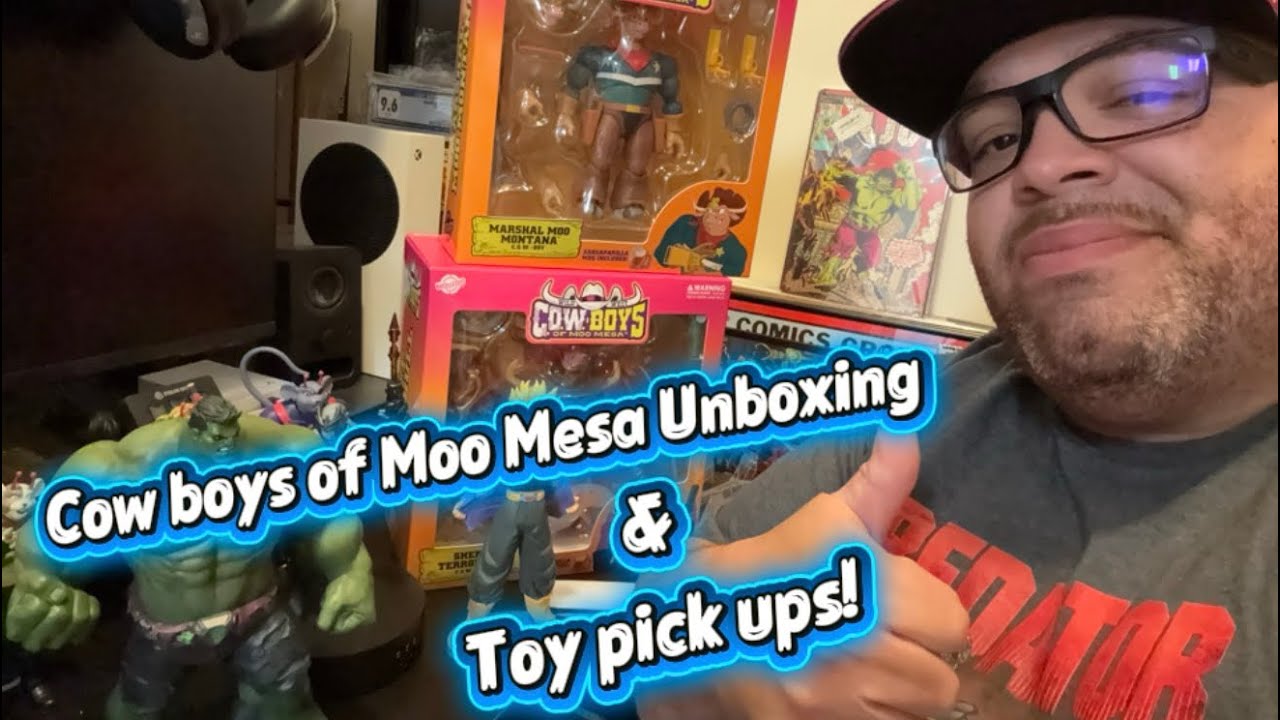 Nacelle Toys Cow Boys of Moo Mesa unboxing & first toy pick ups of the year!