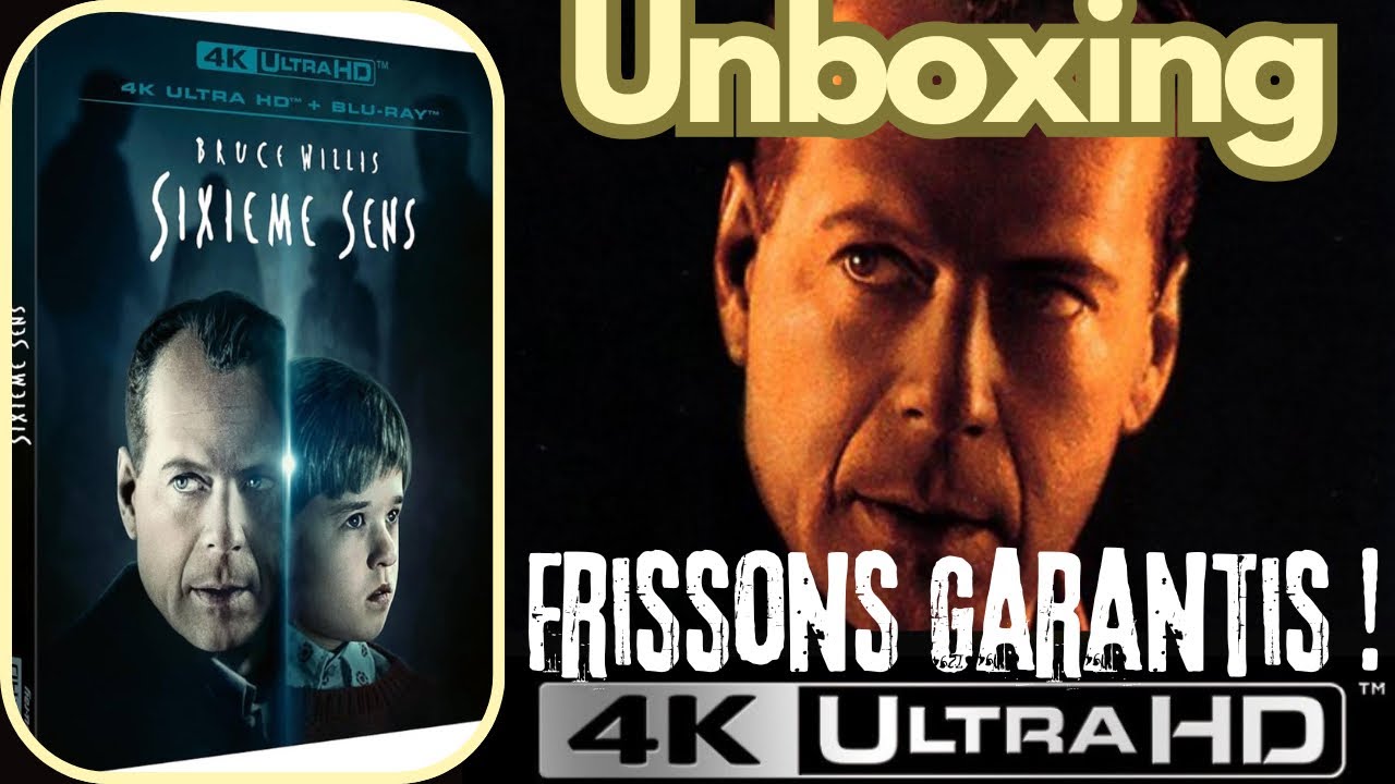 THE SIXTH SENSE (1999) - LE SIXIÈME SENS - Bruce Willis [Blu-ray 4K] - Unboxing & Menus