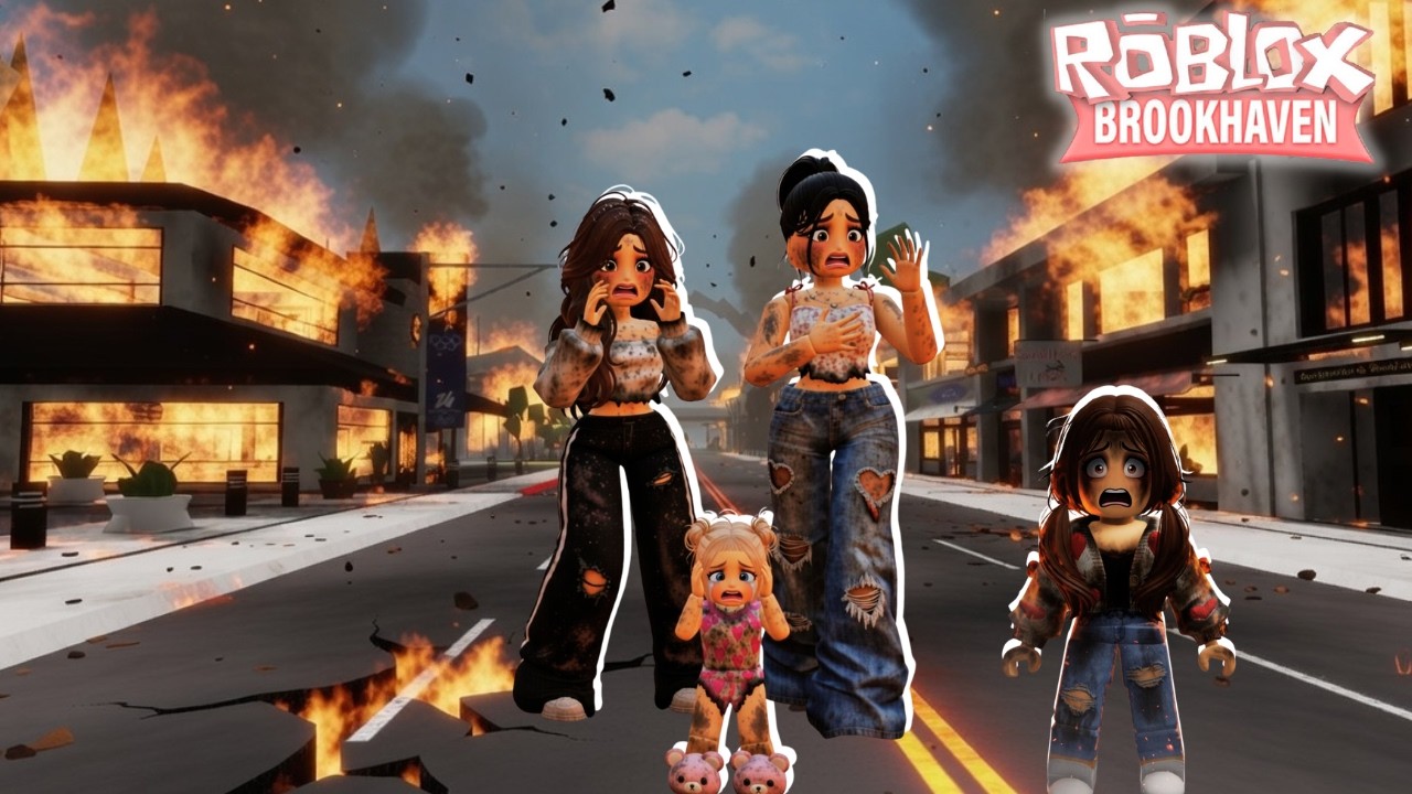 ¡SOBREVIVO A UN INCENDIO EN BROOKHAVEN CON MI HERMANA!
