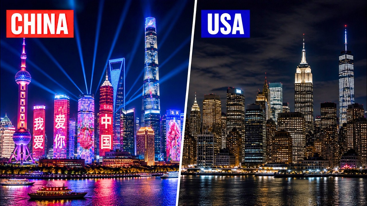 Why China Covers Skyscrapers With LEDs But US Builds Plain Glass?