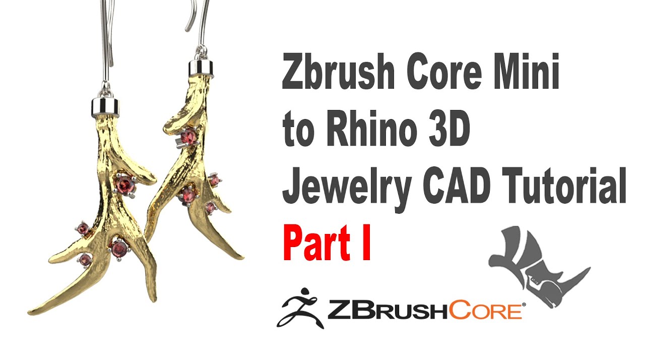 From Zbrush Core Mini to Rhino 3D software For A Earring Design, PART 1 #396