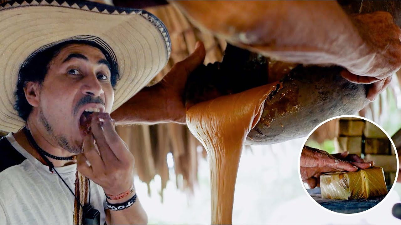 Probando la Panela de hoja Recién Echa - Elaboración Panela de Hoja a Artesanal #GentedeAquí