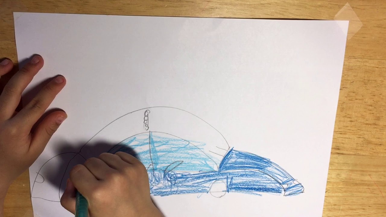 경찰차 그리기 speed drawing (by 5-year-old boy) 