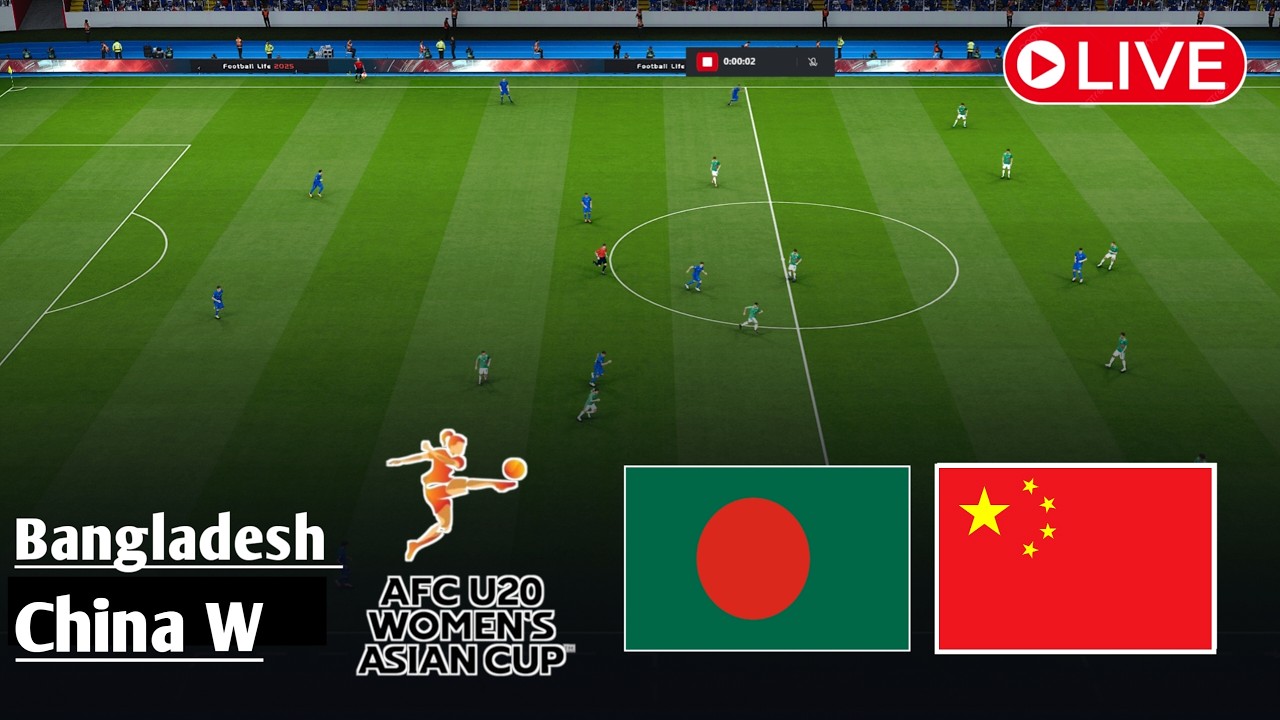 LIVE: Bangladesh U20 vs China U20 Women | AFC U20 Women Asian Cup 2026 | Watch efootball Gameplay