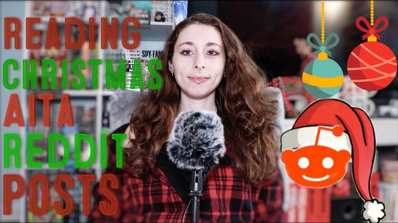 Reading Christmas AITA Reddit Posts | Close-Up Whispering ASMR With Gum Chewing