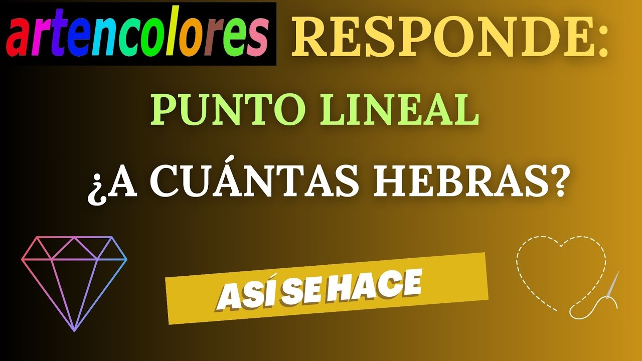 ¿CUÁNTAS HEBRAS USAR PARA EL PUNTO LINEAL? CONSEJOS DE BORDADO #puntodecruz #crosstitch