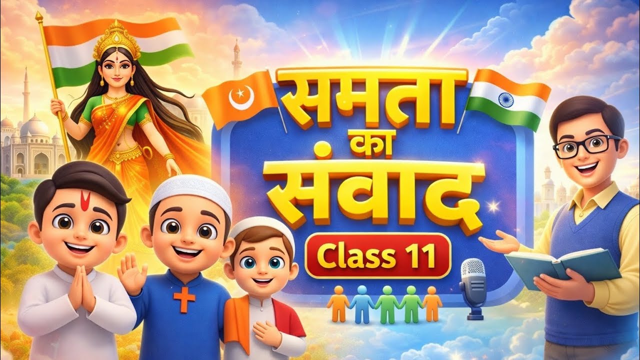 समता का संवाद|Samata Ka Samvad TS Inter 1st year Hindi Explanation|Animated video 
