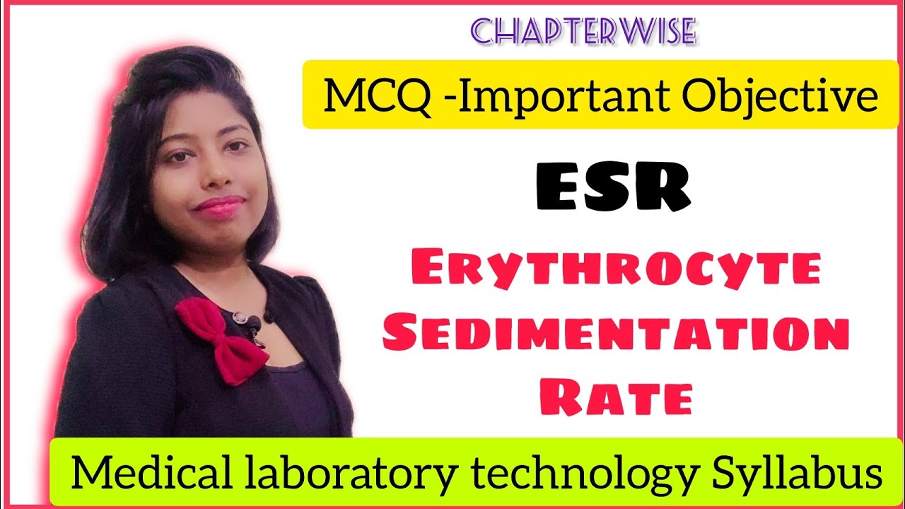 MCQ on ESR (Erythrocyte Sedimentation Rate)#laboratory #haematology #esr #laboratoryscience