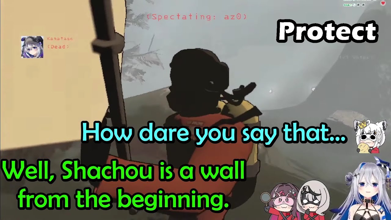 Fubuki and AZKi Watch Chloe Teasing Kanata Who Died and Become Their Wall