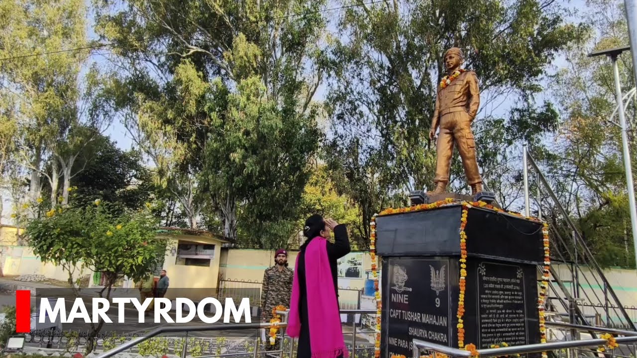 Udhampur: Tributes Paid To Capt Tushar Mahajan On His 9th Martyrdom Anniversary