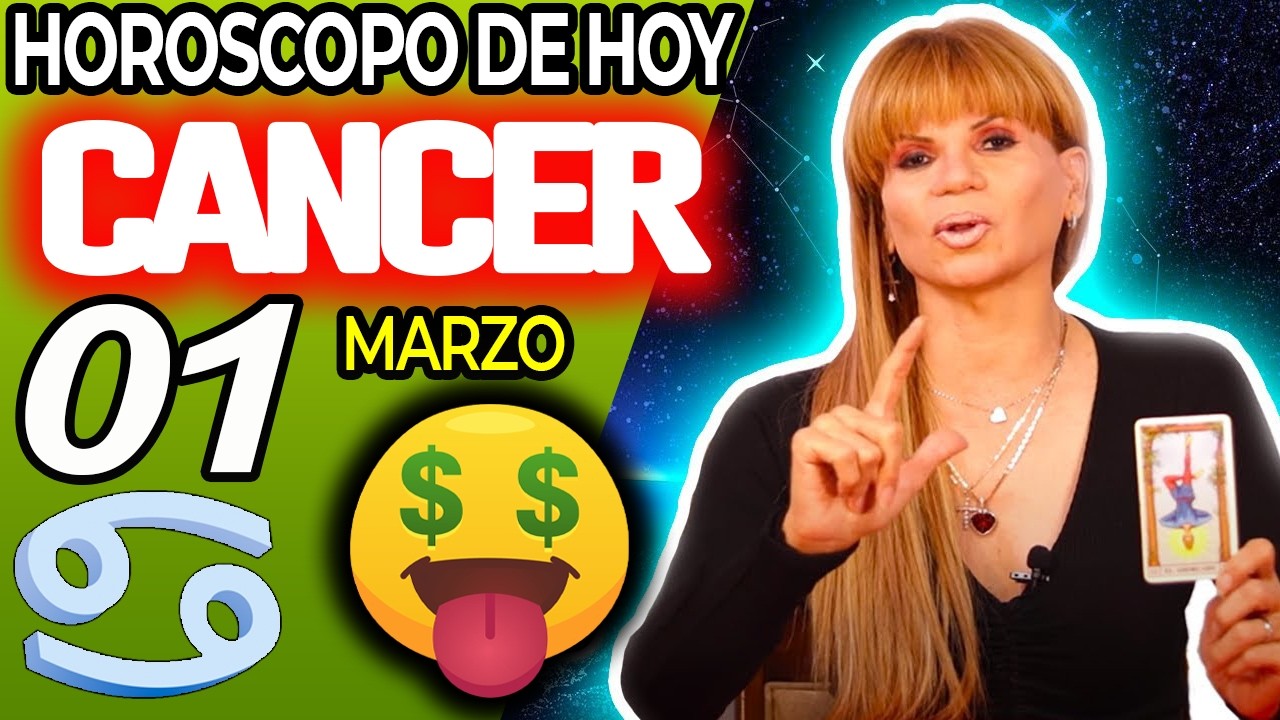 CÁNCER ♋🤑HUELE A DINERO❗VEO MUCHOS BILLETES💵 Horóscopo De Hoy 1 De Marzo 2026 | Mhoni Vidente