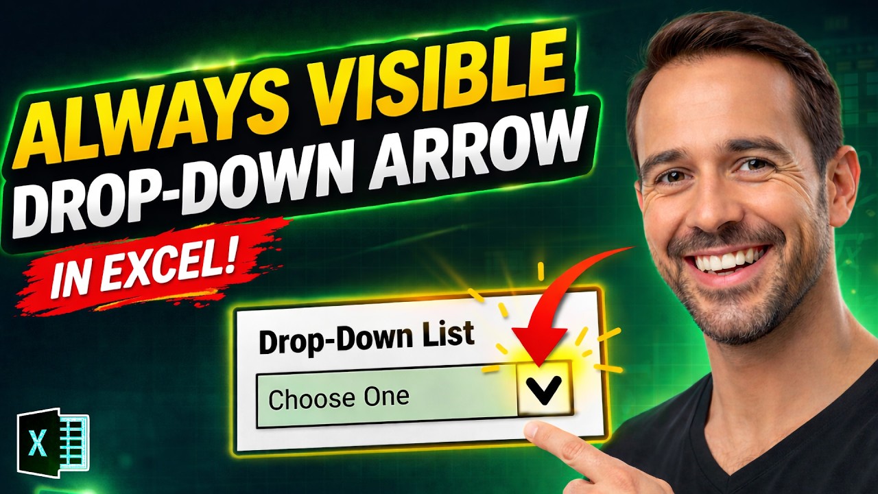 Always Visible Drop-Down Arrows in Excel : FAST & Easy