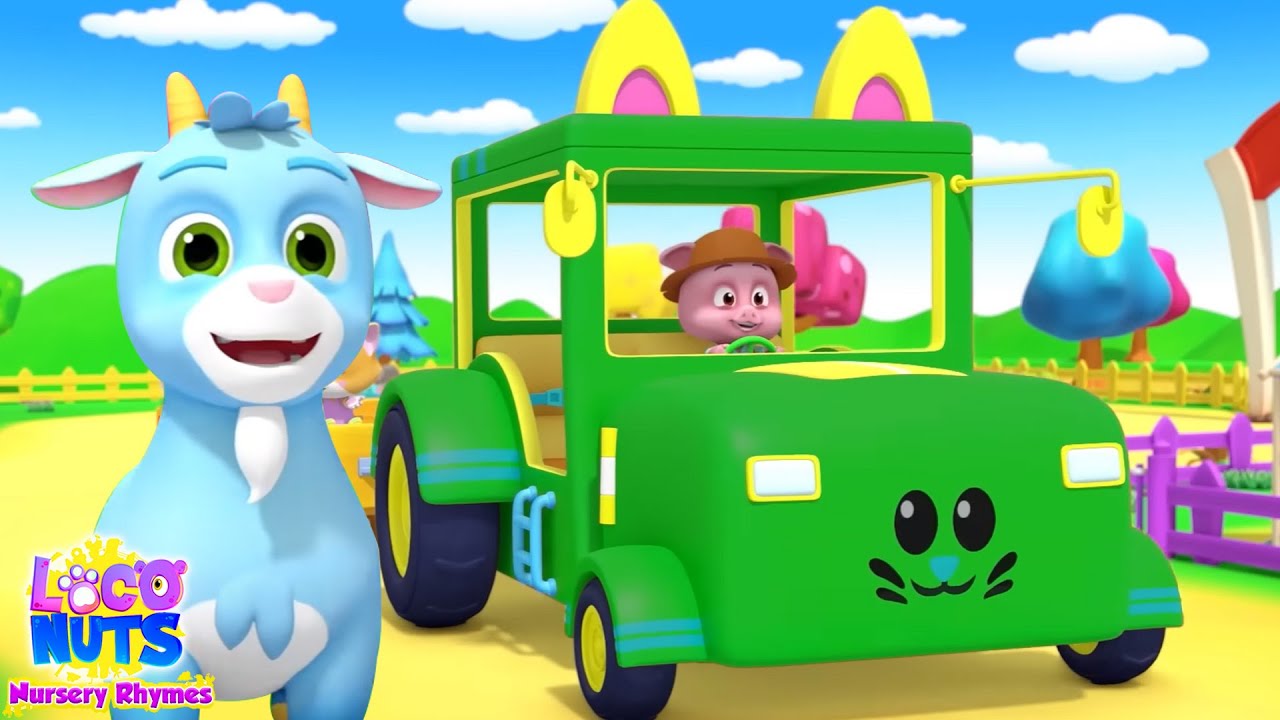 Wheels On The Tractor, Farm Tractor for Children and Nursery Rhymes