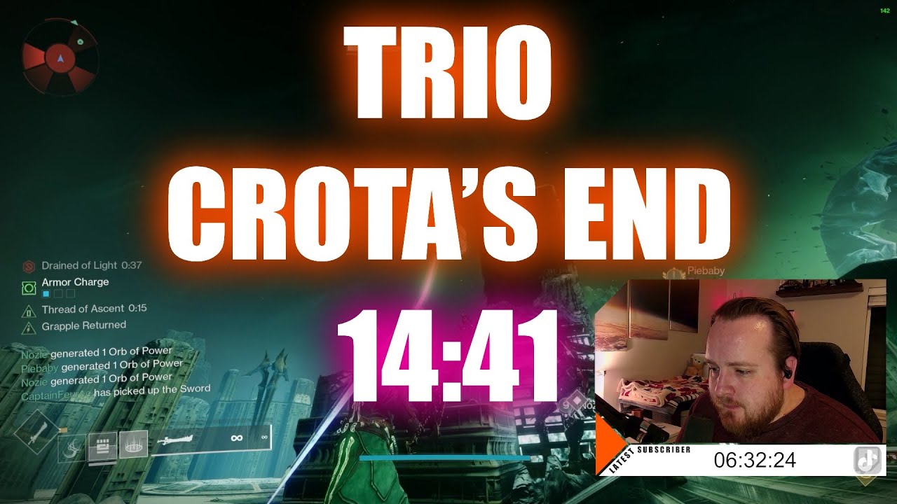 Former World Record | 14:41 Trio Crota's End | Destiny 2 | Season of the Wish