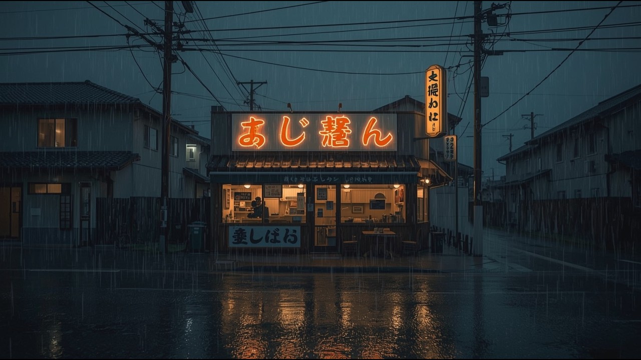 Japanese Rain Ambience lofi 🌌 | Stress Relief & Calm Mind